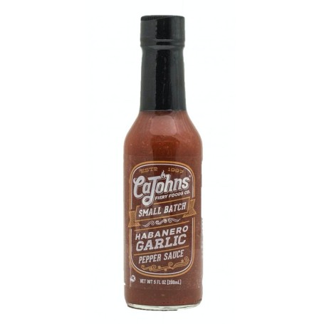 CaJohns Garlic Small Batch Habanero Pepper Chili Sauce 148ml