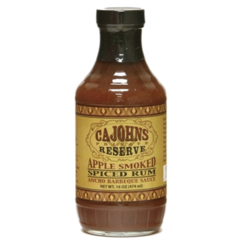 CaJohns Apple Smoked Spiced Rum Ancho Chili BBQ Sauce (474ml)