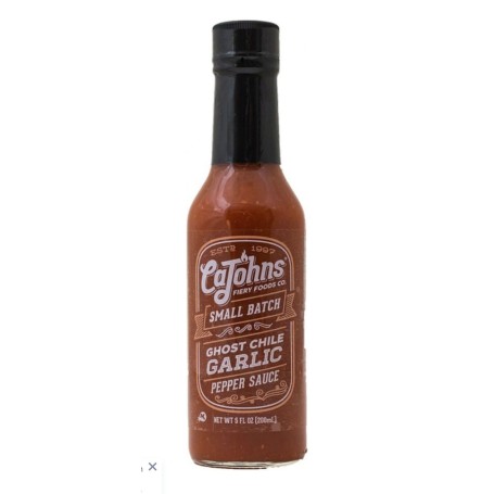 CaJohns Garlic Small Batch Ghost Chili Pepper Sauce 148ml