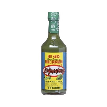 El Yucateco Salsa Verde Green Hot Habanero Sauce 240ml