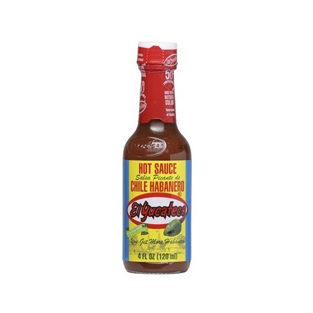 El Yucateco Salsa Picante Roja Red Hot Habanero Sauce 120ml