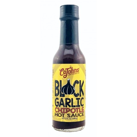 Cajohns Black Garlic Chipotle Hot Chili Sauce 148ml