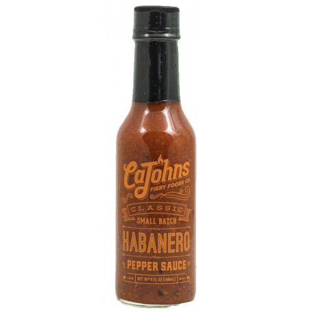 Cajohns Classic Small Batch Habanero Hot Pepper Sauce 148ml