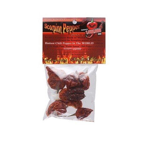 Magic Plant Trinidad Scorpion Tørret Chili Frugt 7g (udgår)