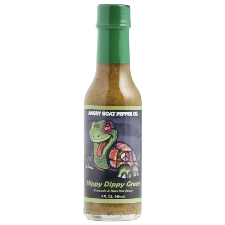 Angry Goat Pepper Co. Hippy Dippy Green Hot Chili Sauce 148ml
