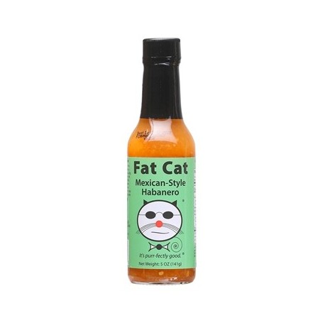 Fat Cat Mexican Style Habanero Hot Chili Sauce 148ml