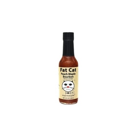 Fat Cat Peach Maple Bourbon Hot Sauce and Glaze 148ml